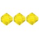 Preciosa MC Bicone 3mm beads Citrine 80310